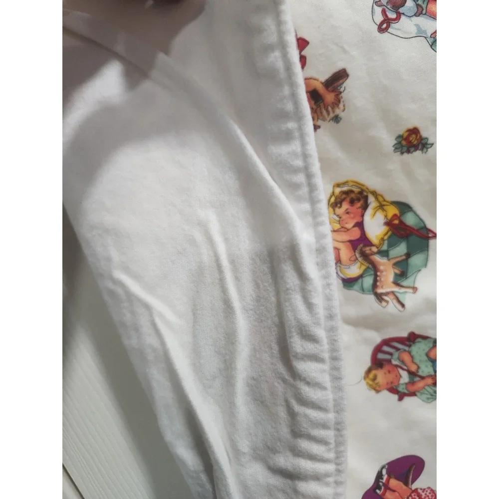 Handmade Baby‎ Blanket Retro Storybook Kids Print Soft Thick Nursery Bedding